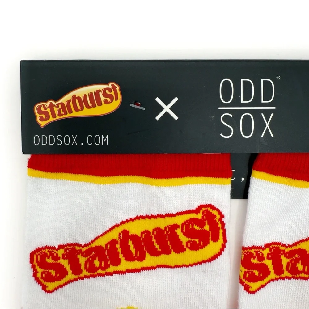 Odd Sox Starburst Candy Crew Socks Mens Womens Fun Novelty Gift Logo Colorful